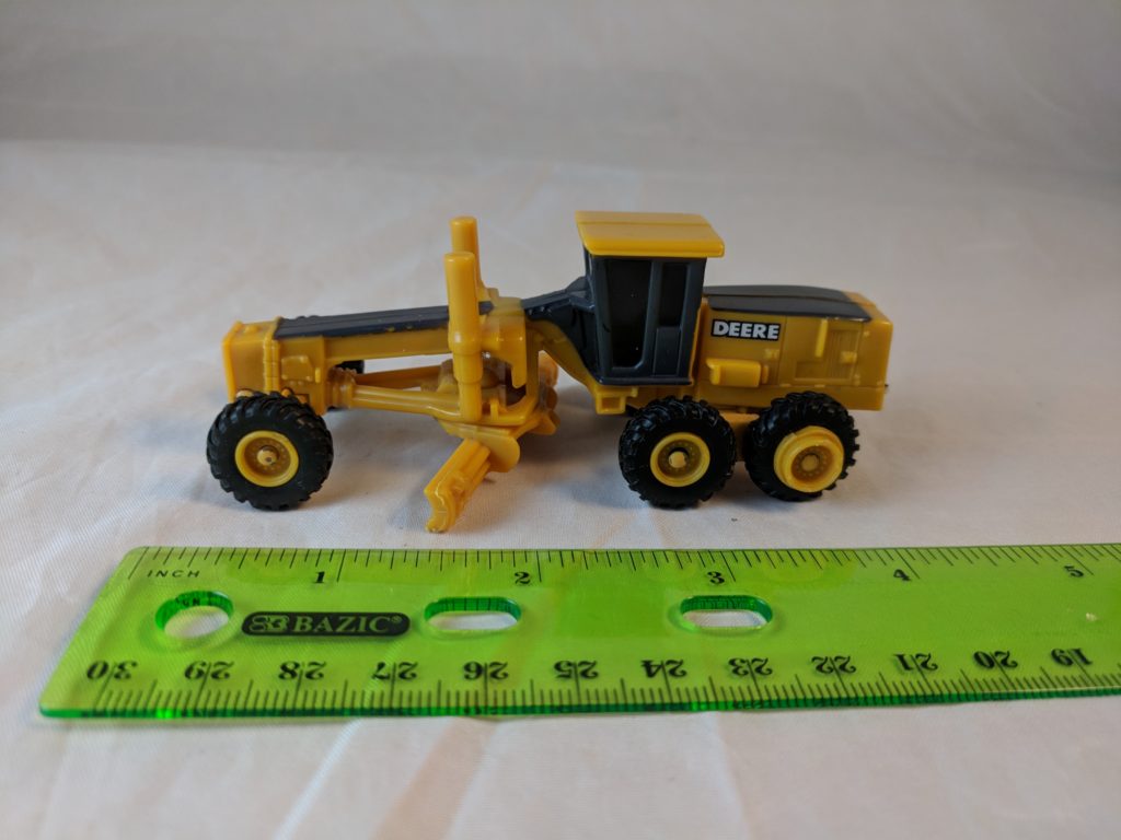 John Deere Orange Tractor W Blade Attachment Toy By Ertl Fakie Spaceman