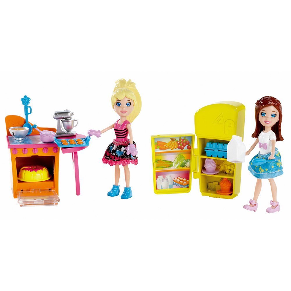 Jogo Polly Pocket Cozinha Bolos no Joguix