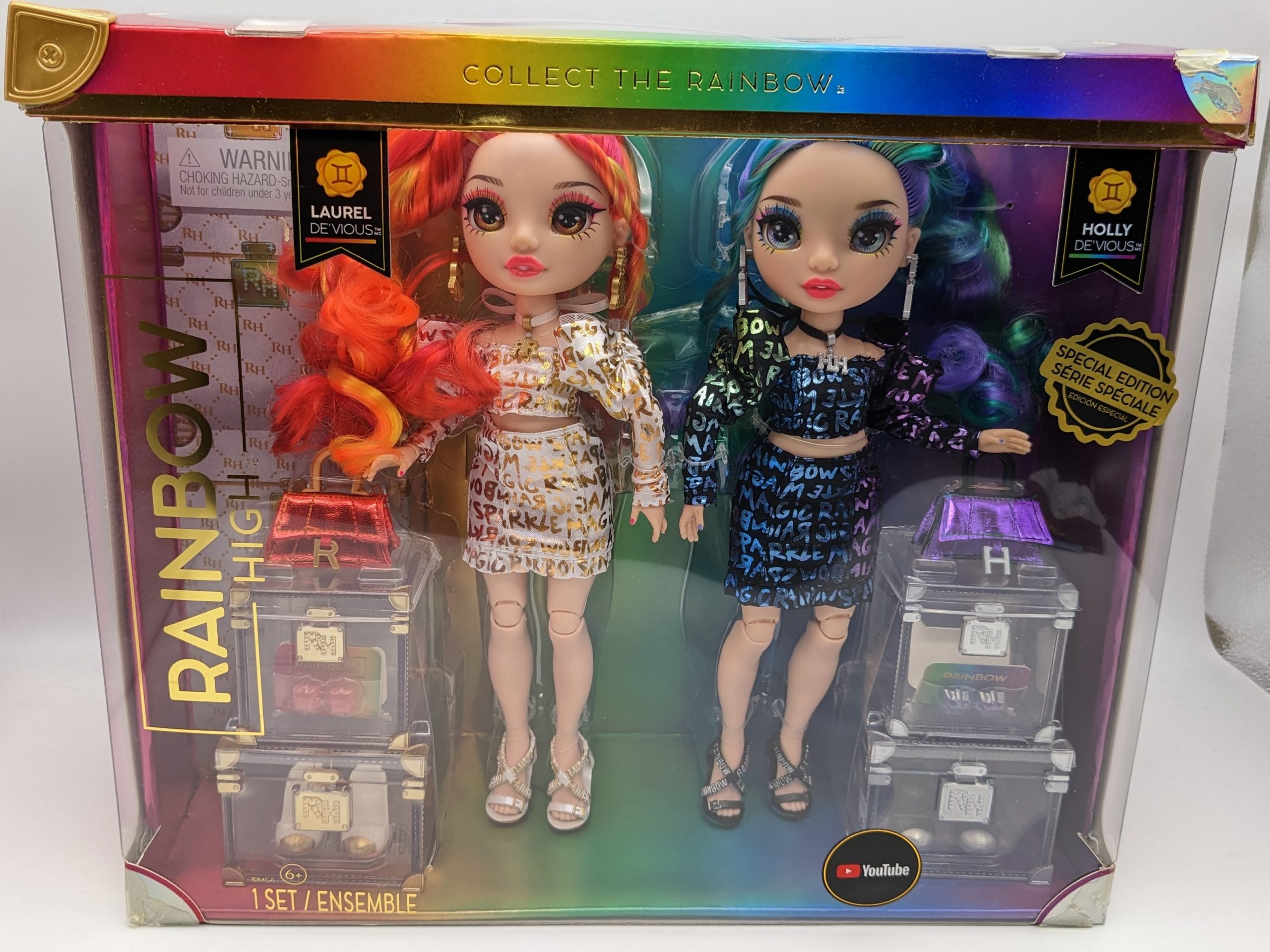 Rainbow High Twins Laurel De’Vious & Holly De’Vious – Fakie Spaceman
